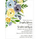 Yellow and Blue Corner Flowers Invitations Image 7 of 7